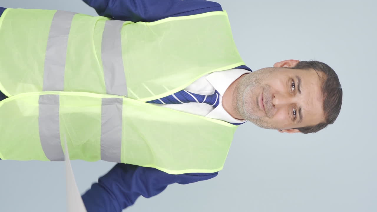 video vertical de un ingeniero frustrado.