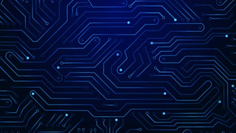 4k 3d electronic circuit board signals motherboard loop animation electrical conductors pcb neural