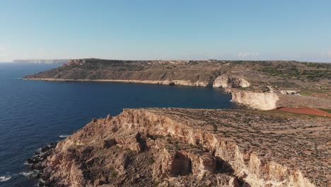 Luftdrohnenvideo-Aus-Malta,-Mellieha-Und-Umgebung