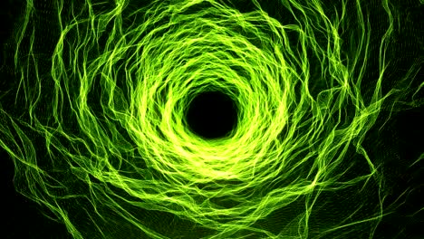 biotecnología orgánica abstracto sin costuras, túnel verde en bucle 4k ciencia ficción de fondo, tecnología, espacio, concepto simbiótico