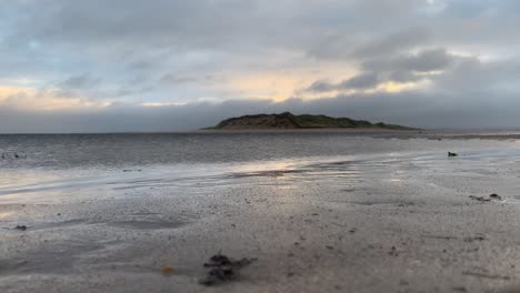 low angle shot of bartragh island, killala, county mayo, ireland