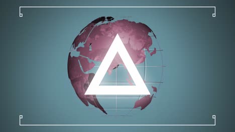Rotierender-Globus-Mit-Dreieck