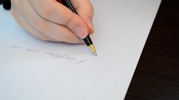 We write letters. English text