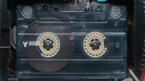 inside a cassette tape player