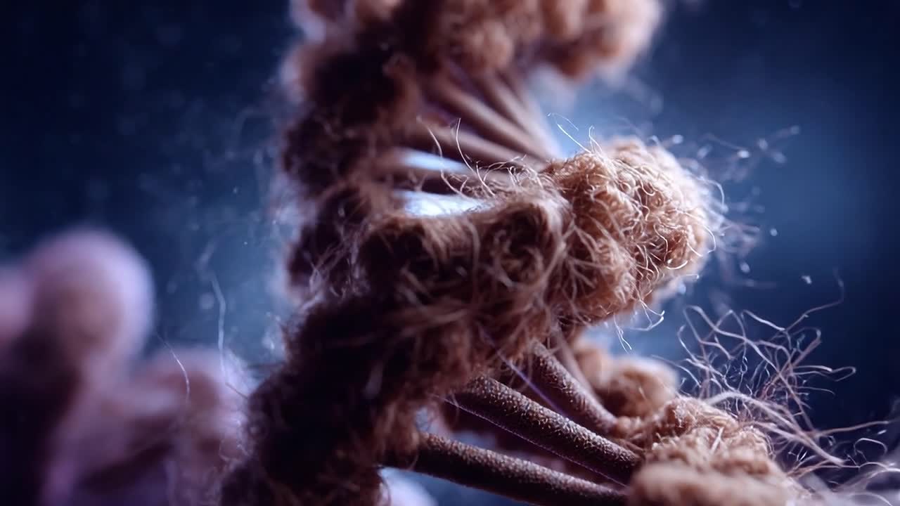 Captivating Close-Up of Unique Fiber Structures: An Intricate Examination of Intertwined Organic Forms Highlighting Nature's Complexity