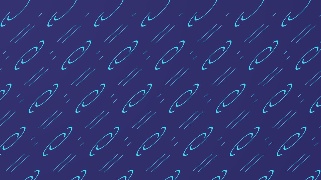 Geometric pattern 4k motion animation where lines and shapes intersect with each other to form new patterns on purple blue with copy space. Use background for logo. Simple motion animation concept.