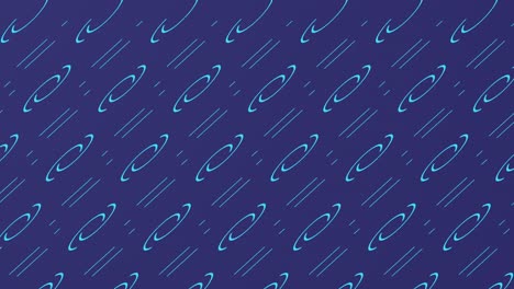 geometric pattern 4k motion animation where lines and shapes intersect with each other to form new patterns on purple blue with copy space. use background for logo. simple motion animation concept.
