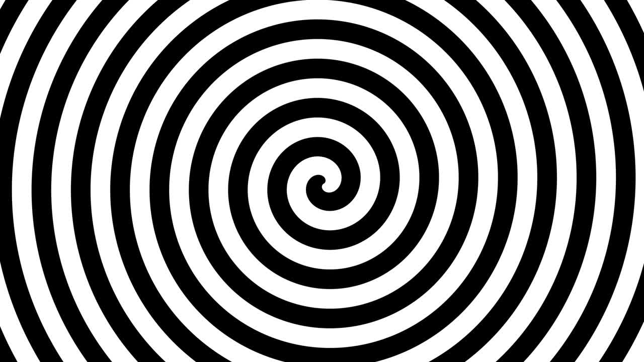 Hypnotic swirling spiral looping animation
