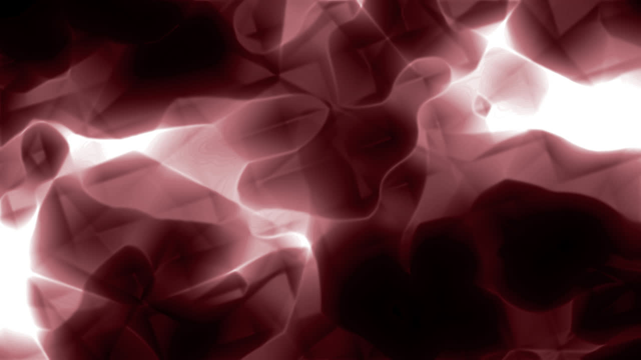 Dynamic Abstract Red Fluid Motion with Glowing Lights