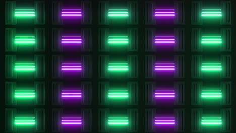 neon h-shape pattern background