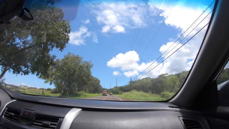conduciendo a través de kauai hawai, viajes panorámicos, carreteras de hawai