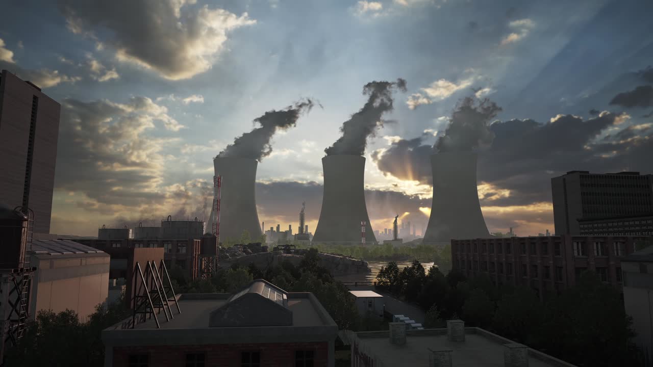 Post-Apocalyptic City Sunset