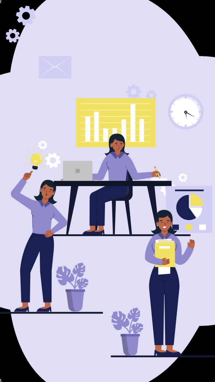 Business Women in an Office Setting