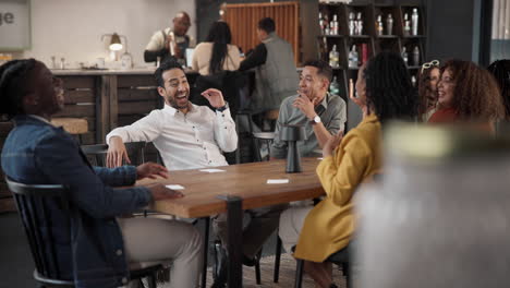 friends enjoying a meal at a cafe