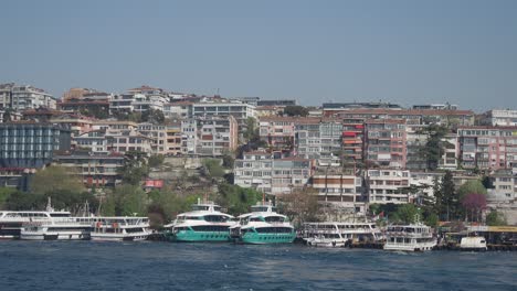 istanbul waterfront with ferries