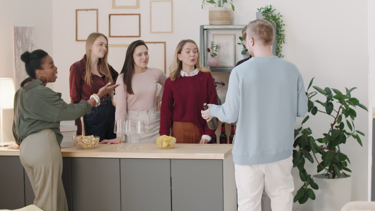 Happy Young People Having Get-Together