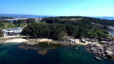 Aerial-View-Of-Arousa-Coastline-In-Spain