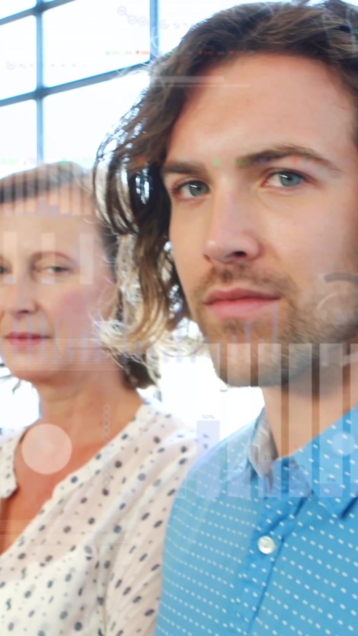 Animazione dell’elaborazione dati su diverse figure professionali in ufficio