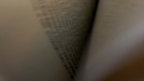 book flipping through pages close up