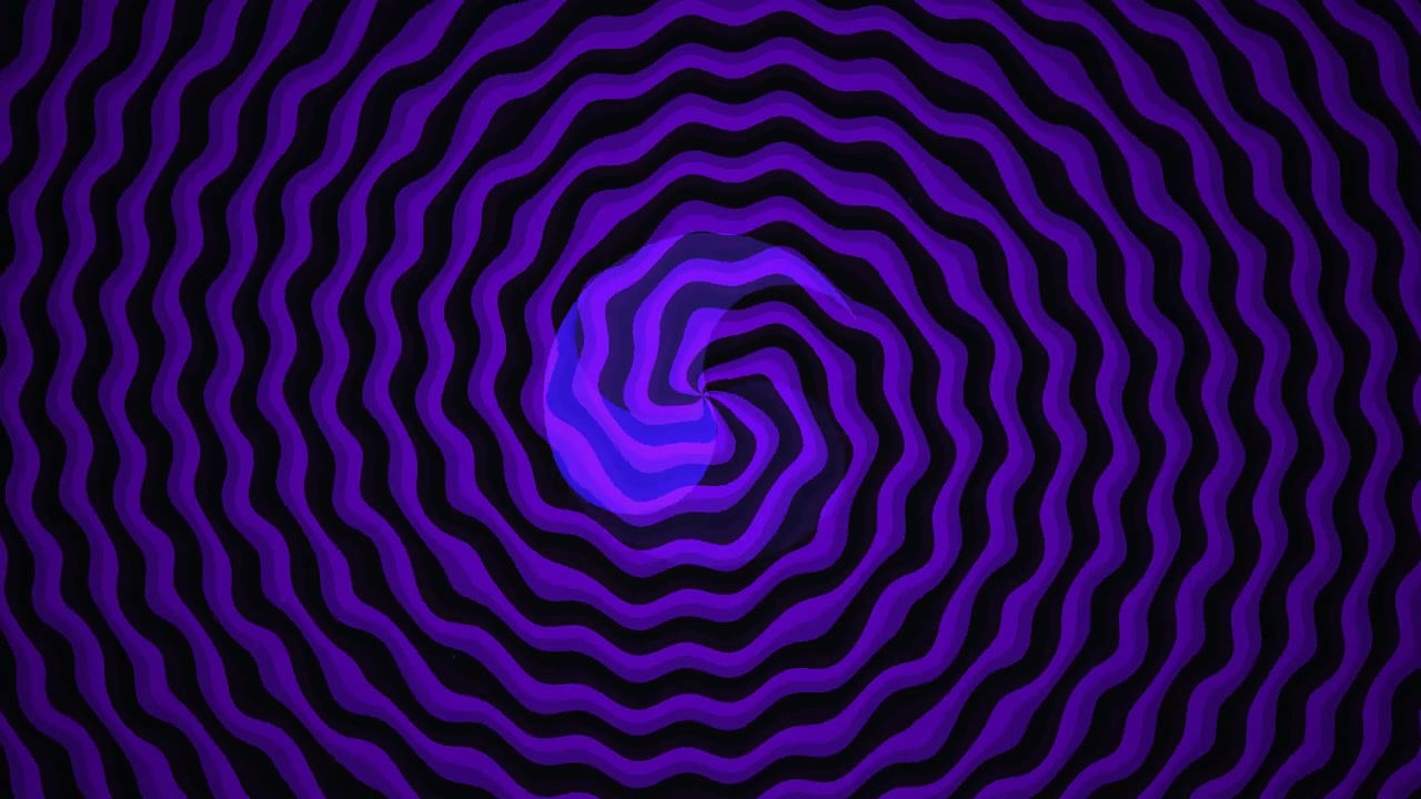 Abstract Purple and Black Wavy Spiral Motion Background