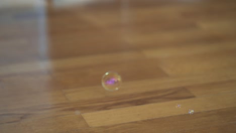 bubbles falling down, exploding