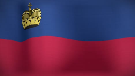 Animación-De-La-Bandera-Ondeante-De-Liechtenstein.