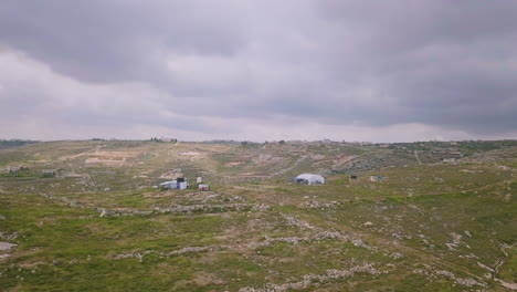 Aerial-of-Israeli-Landscape-at-West-Bank-Efrat-010