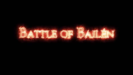 battle of bailen written with fire. loop