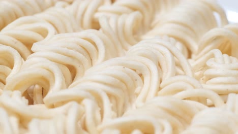 Macro Shot of Instant Noodles Macro Shot of Instant Noodles Close up of Rav Dred Noodles Asian Cuisine Food Background Video