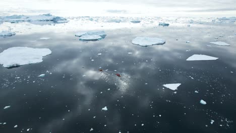 Beautiful-aerial-view-of-kayaking-in-Greenland