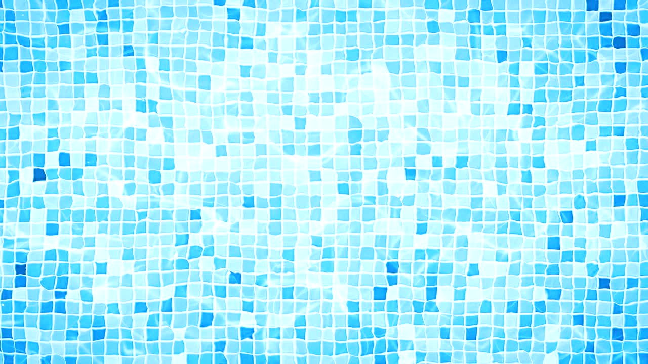 animación del fondo de la piscina cáustica ondulación y flujo con fondo de movimiento de olas