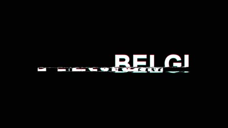the word belgium on a black background