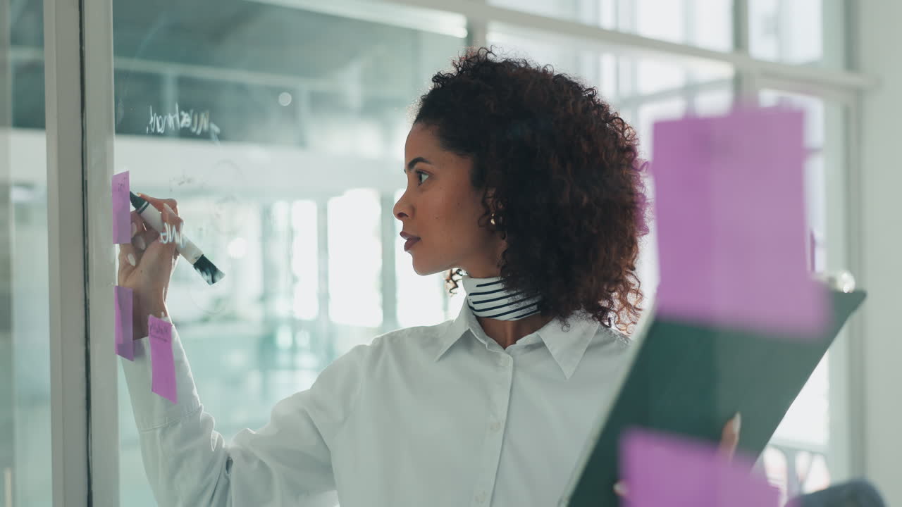 Businesswoman planning in an office