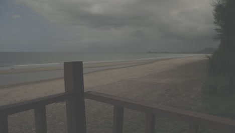 looking at the sea and the clouds from the beach. (slowmotion - angle 010)