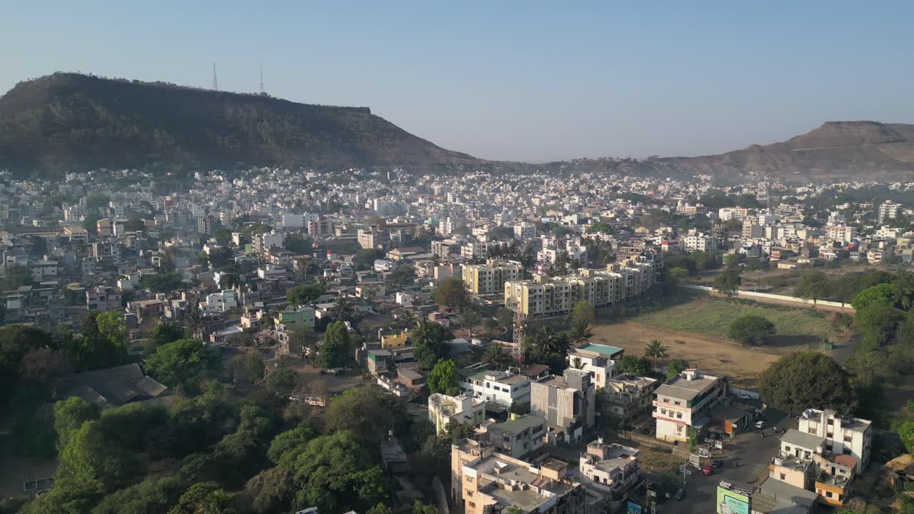 de vista de drones en el maharashtra