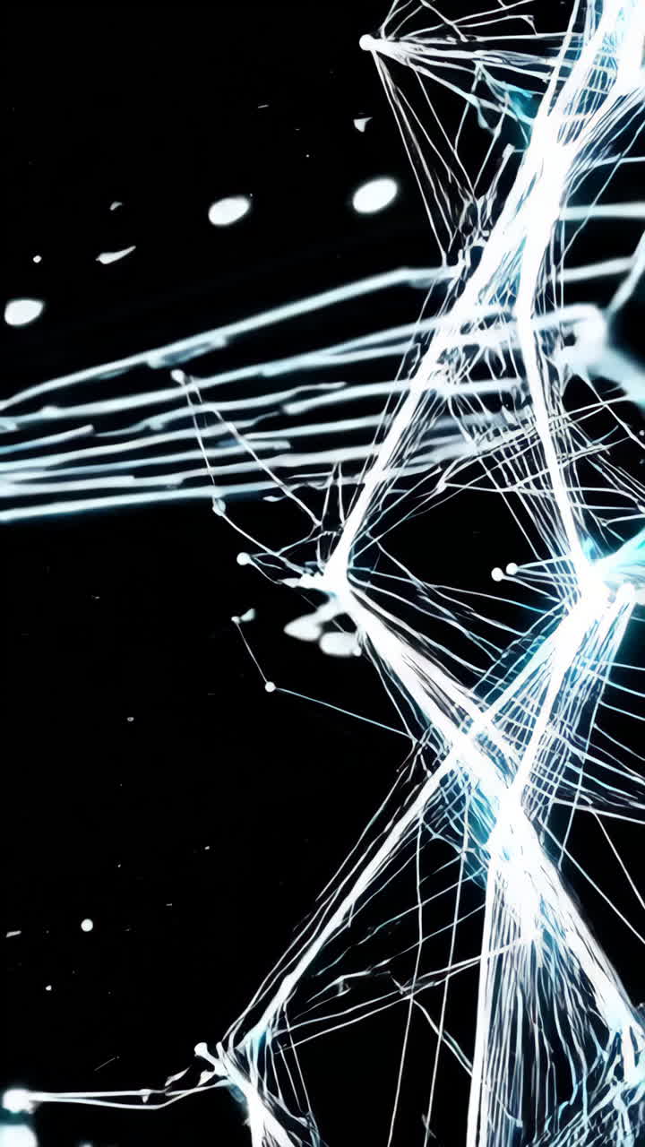 Abstract Glowing Network Structure
