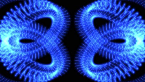 telón de fondo animado azul rotativo abstracto con bucle