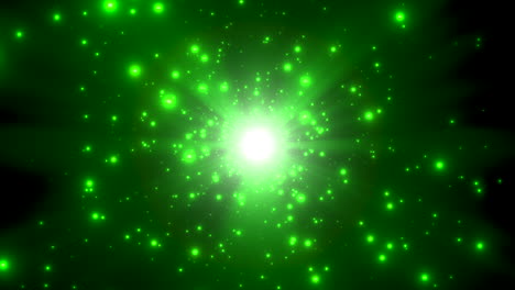 Cinematic-green-stars-fields-and-flying-glitters-in-galaxy