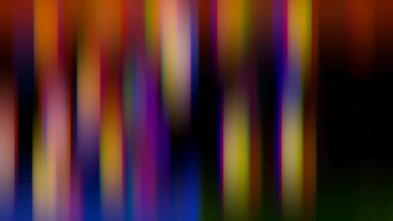 movimiento distorsionado y borroso de luces brillantes multicolores