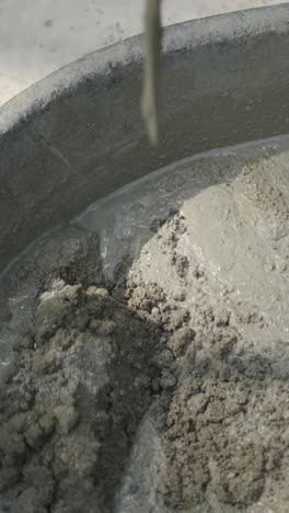 mixing cement or concrete
