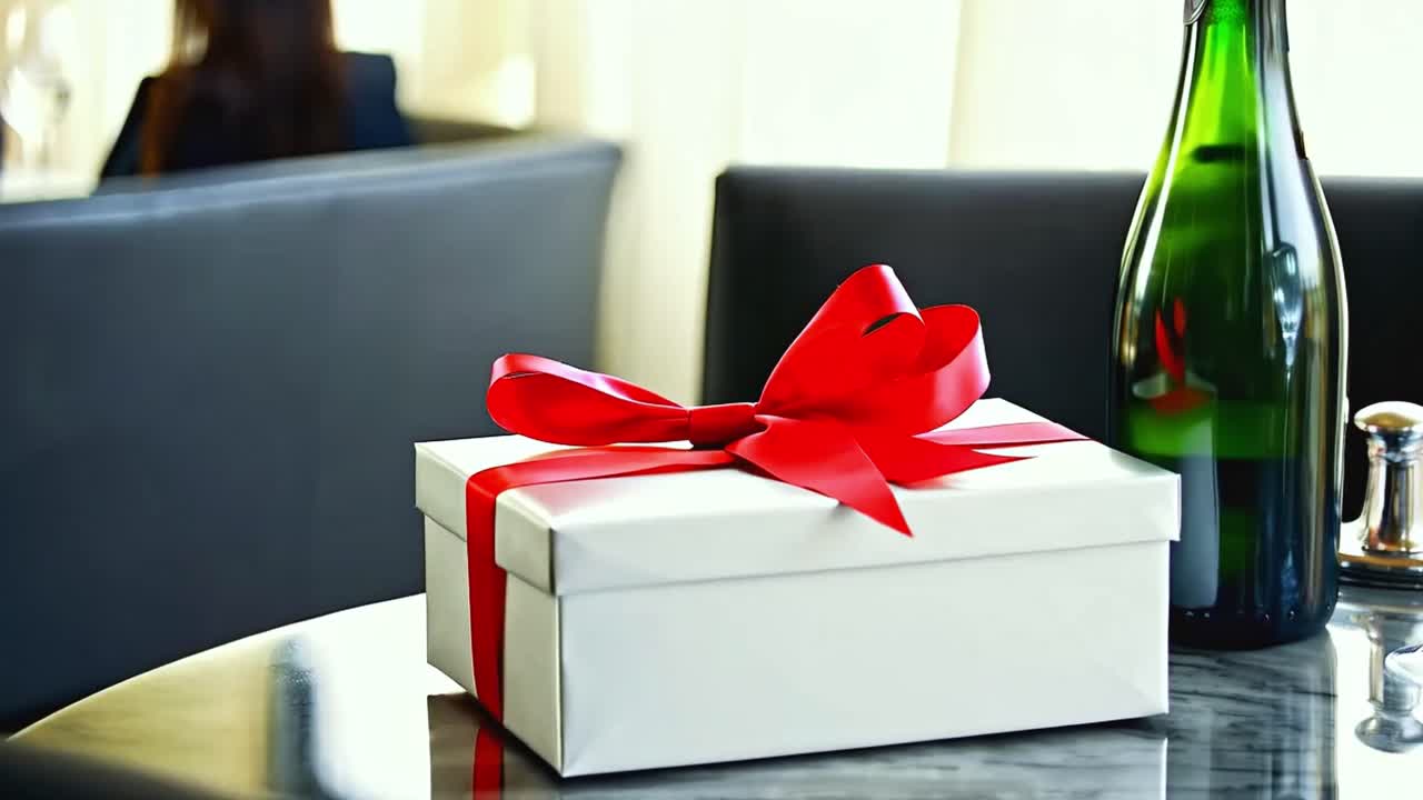 Gift with a ribbon