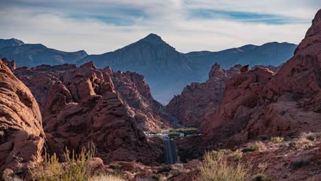 Cinemagraph-Des-Tals-Des-Feuers-In-Der-Rauen-Wildnis-Von-Nevada