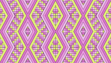 formas caleidoscópicas rayas y cuadrados colorido fondo de bucle sin costuras