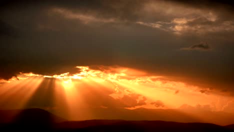 gold panorama sunset time lapse 4k