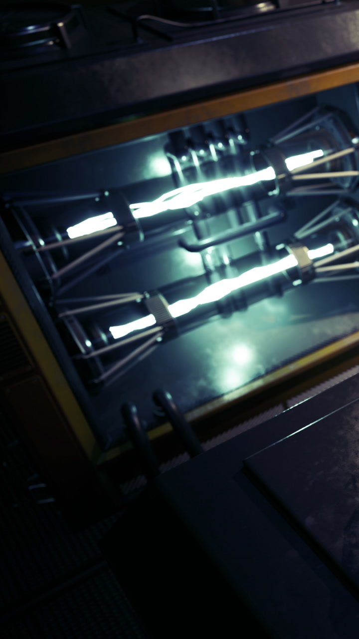 Futuristic machinery highlights intricate design and advanced technology