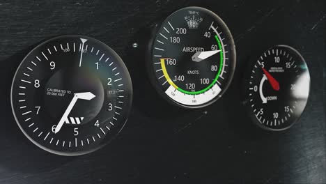 flight instruments dashboard.