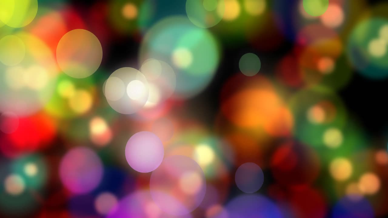 검은 바탕 위의 밝은 반점의 애니메이션