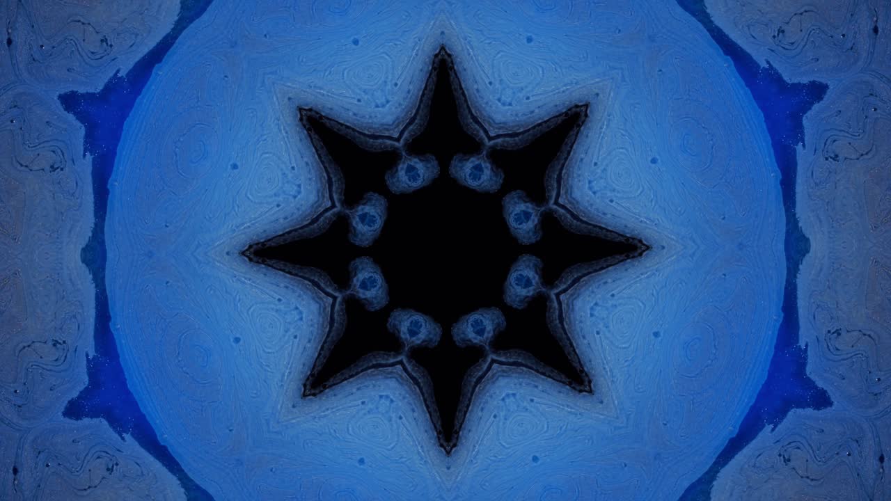diseño de mandala azul abstracto