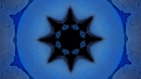 abstract blue mandala design