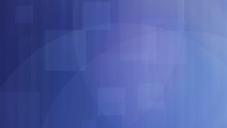 modern blue abstract background of floating geometric shapes and stripes - seamless video loop, slow motion graphics background